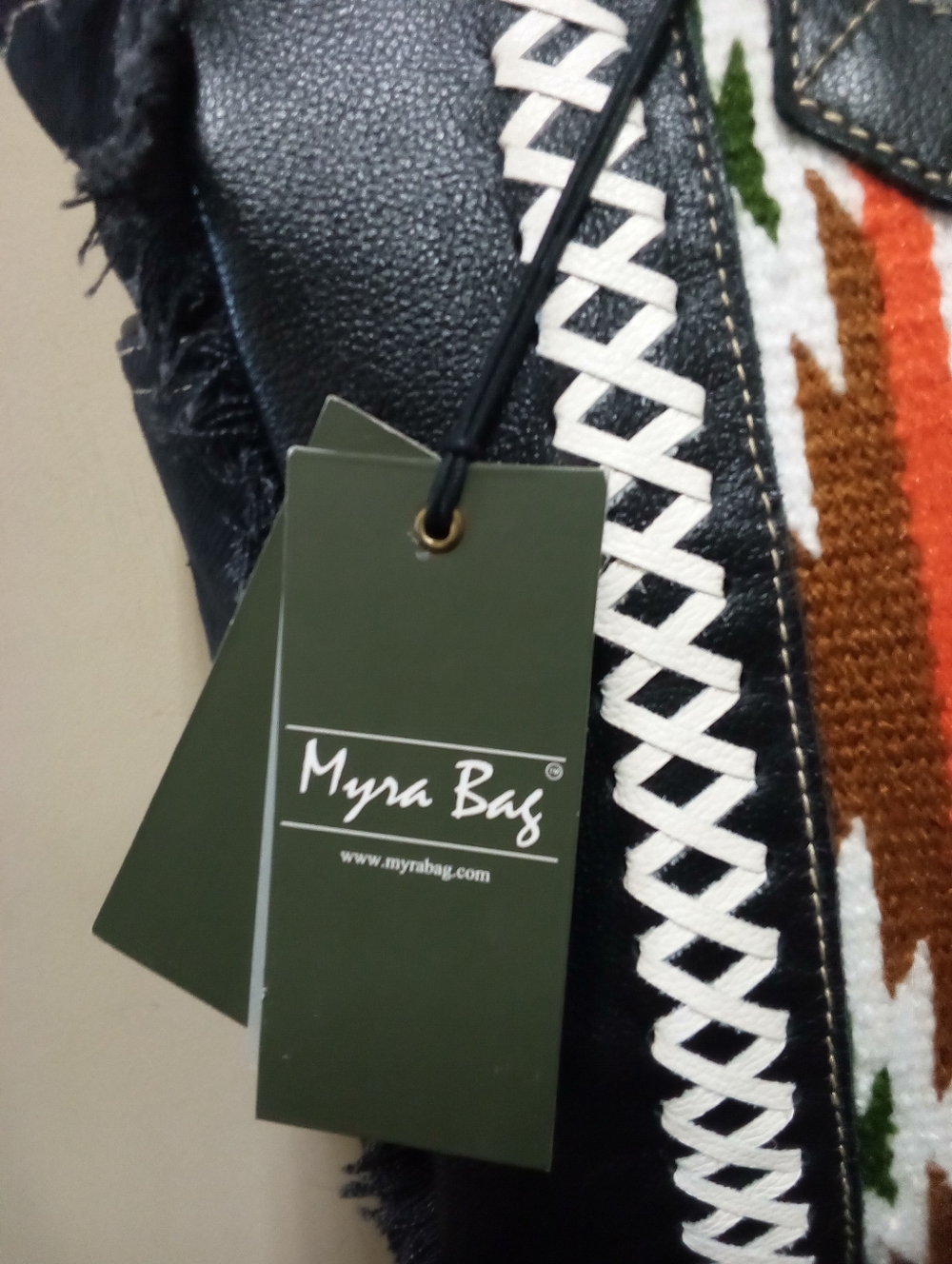 NWT Myra Bag Co Leather, Canvas, & Tapestry Tote Bag - Picture 2 of 8